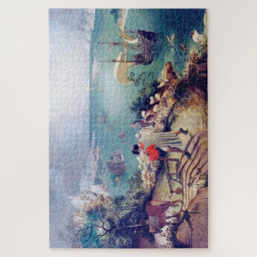 Landschap met de Herfst van Icarus, Pieter Bruegel Legpuzzel (Verticaal)
