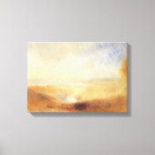 Landschap met de verre rivierbaai van Joseph Turne Canvas Afdruk (Voorkant)