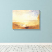 Landschap met de verre rivierbaai van Joseph Turne Canvas Afdruk (Insitu (Houten vloer))