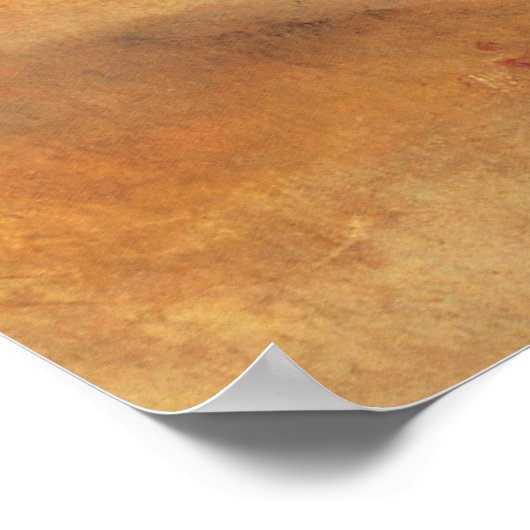 Landschap met de verre rivierbaai van Joseph Turne Poster (Hoek)