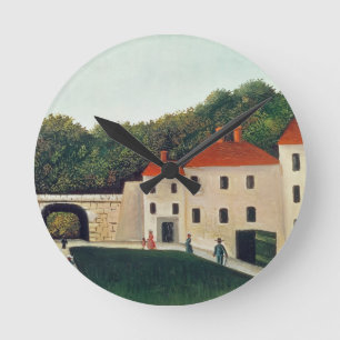 Landschap met een Arch en Drie Houses, 1907 (olie Ronde Klok