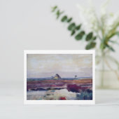 Landschap met een Boerderij, Van Gogh Fine Art Briefkaart (Staand voorkant)