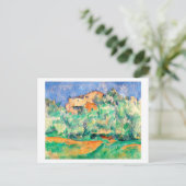 Landschap met een huis, Cezanne Briefkaart (Staand voorkant)
