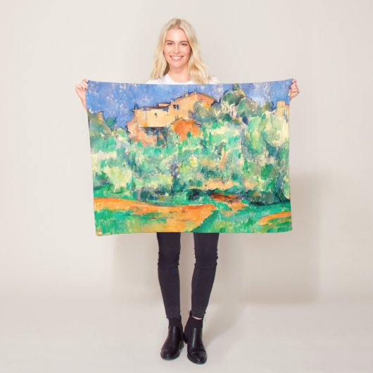 Landschap met een huis, Cezanne Fleece Deken (In situ)