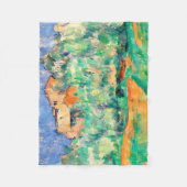 Landschap met een huis, Cezanne Fleece Deken (Voorkant)
