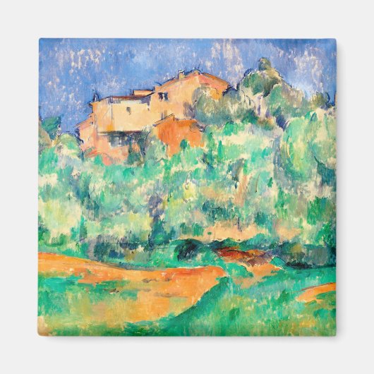 Landschap met een huis, Cezanne Magneet (Voorkant)