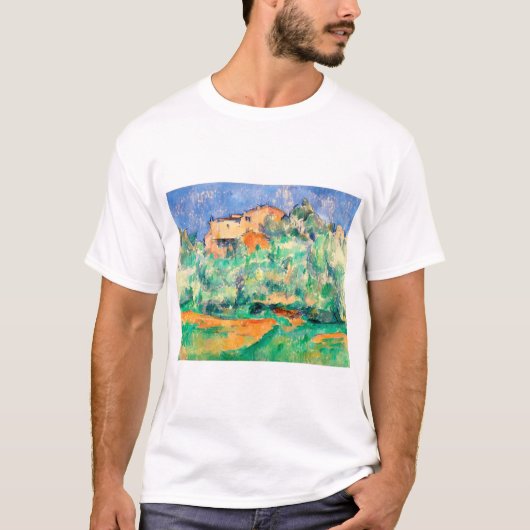 Landschap met een huis, Cezanne T-shirt (Voorkant)