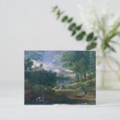 Landschap met een Man gedood door een Slang, Briefkaart (Staand voorkant)