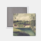 Landschap met een Vissers na 1886 Magneet (Voorkant / Achterkant)