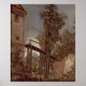 Landschap met een voetbrug, c.1518-20 poster (Voorkant)
