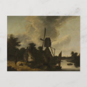 Landschap met een windmolen – Salomon Rombouts Briefkaart (Voorkant)