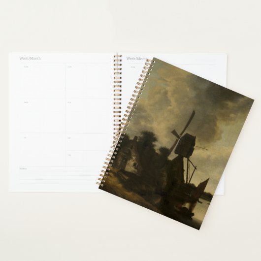 Landschap met een windmolen – Salomon Rombouts Planner (Display)