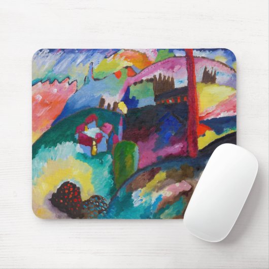 Landschap met Factory Chimney, Wassily Kandinsky Muismat (Met muis)