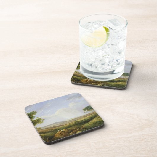 Landschap met figuren (olie op het paneel) drankjes onderzetter (Rechterzijde)