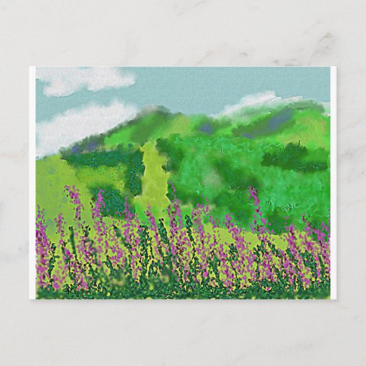 Landschap met Flowers Art Briefkaart (Voorkant)