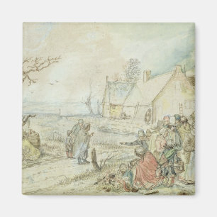 Landschap met Gypsy Fortune-Tellers Magneet