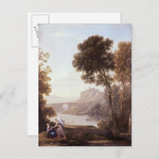 Landschap met Hagar en de Angel, 1646 Briefkaart (Voorkant / Achterkant)