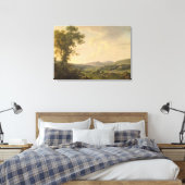 Landschap met Haymakers en een ver Uitzicht van ee Canvas Afdruk (Insitu (Slaapkamer))