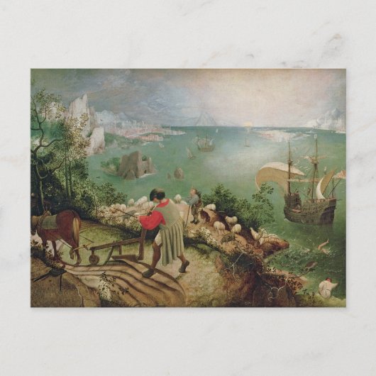 Landschap met Herfst Icarus, c.1555 Briefkaart (Voorkant)