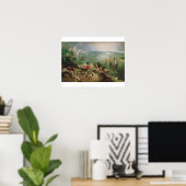 Landschap met Herfst Icarus, c.1555 Poster (Thuiskantoor)
