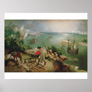 Landschap met Herfst Icarus, c.1555 Poster