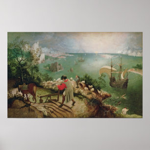 Landschap met Herfst Icarus, c.1555 Poster