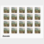 Landschap met Herfst Icarus, c.1555 Vierkante Sticker (Vel)