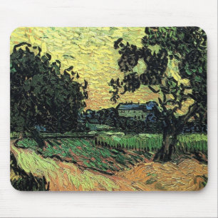 Landschap met het Kasteel van Auvers door Vincent  Muismat