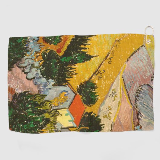 Landschap met House en Ploughma Vincent van Gogh Golfhanddoek (Horizontaal)