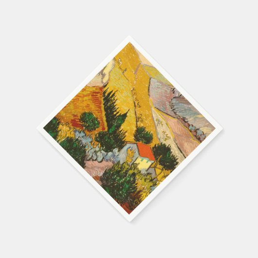 Landschap met House en Ploughma Vincent van Gogh Servet (Hoek)