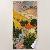 Landschap met House en Ploughma Vincent van Gogh Strandlaken (Voorkant)