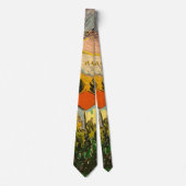 Landschap met House en Ploughma Vincent van Gogh Stropdas (Voorkant)