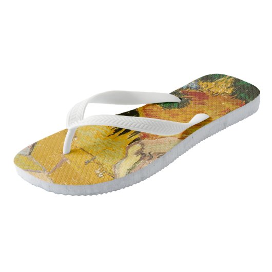 Landschap met House en Ploughma Vincent van Gogh Teenslippers (Schuin)