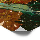 Landschap met House en Plowman Poster (Hoek)