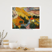 Landschap met House en Plowman Vincent Van Gogh Poster (Keuken)