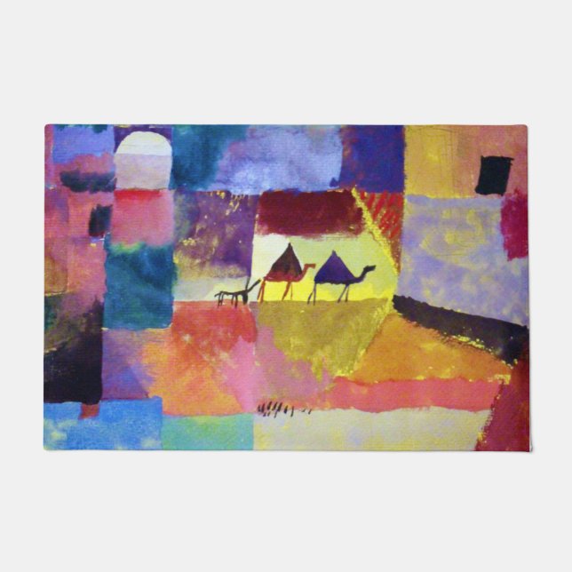 Landschap met kamelen, Paul Klee Deurmat (Voorkant)