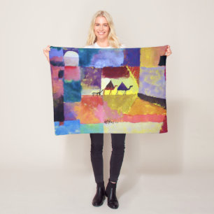 Landschap met kamelen, Paul Klee Fleece Deken
