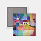Landschap met kamelen, Paul Klee Magneet (Voorkant / Achterkant)