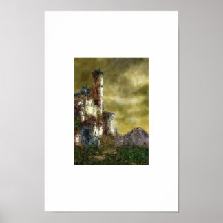 Landschap met kasteel III Poster