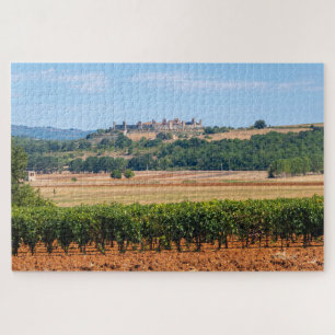 Landschap met kleine stad Monteriggioni, Toscane Legpuzzel