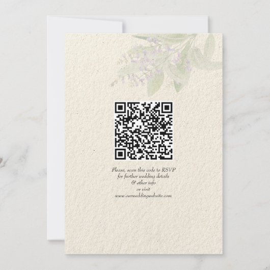 landschap met lavenaarsreligie QR RSVP Kaart (Achterkant)