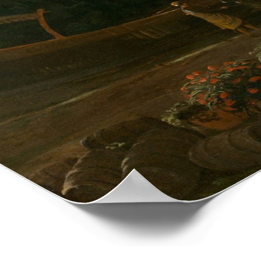 Landschap met Merchants - Claude Lorrain Fine Art Poster (Hoek)