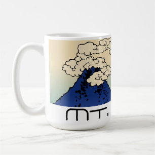 Landschap met Mt. Fuji en wolken Koffiemok
