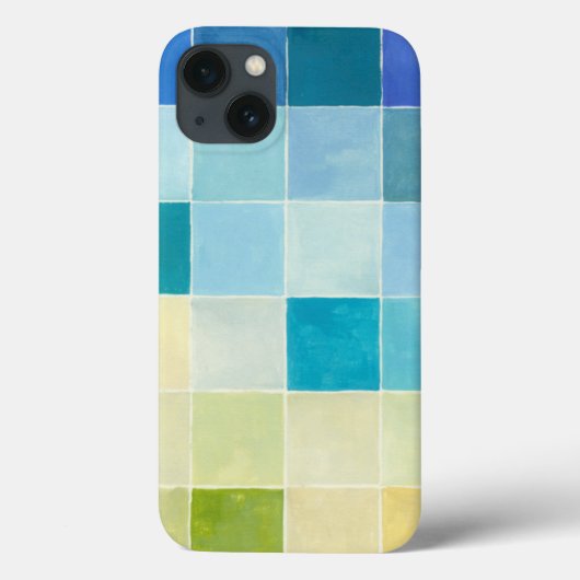 Landschap met multigekleurde vierkantjes Case-Mate iPhone case (Achterkant)