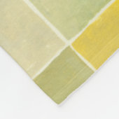 Landschap met multigekleurde vierkantjes fleece deken (Hoek)