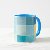 Landschap met multigekleurde vierkantjes mok (Voorkant rechts)