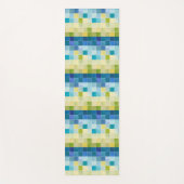 Landschap met multigekleurde vierkantjes yogamat (Voorkant)