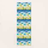 Landschap met multigekleurde vierkantjes yogamat (Achterkant)