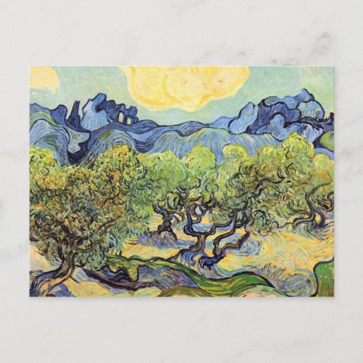 Landschap met olijfbomen door Vincent van Gogh Briefkaart (Voorkant)