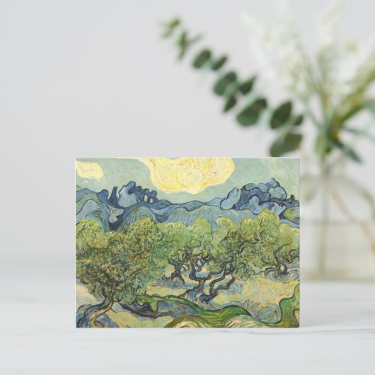 Landschap met Olive Vincent Willem van Gogh Briefkaart (Staand voorkant)